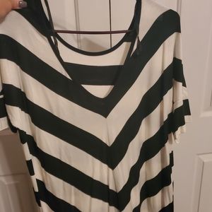 Black and white striped shirt